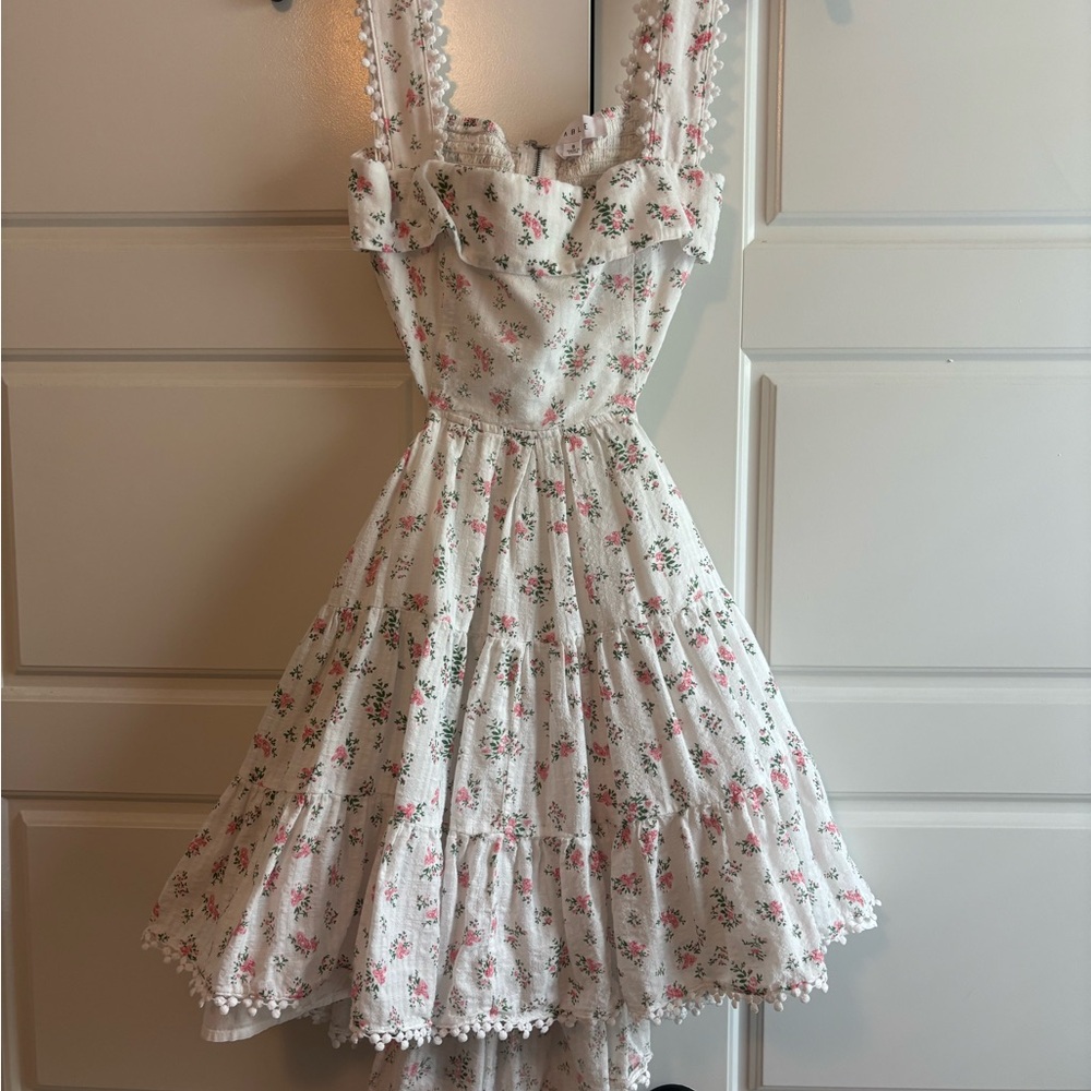 Charming Floral Ruffle Mini Dress